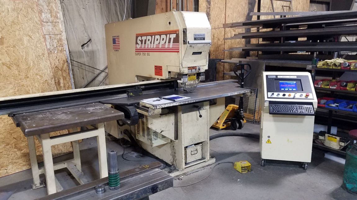 Strippit Super 750 Single Punch retrofitted by PC Controls