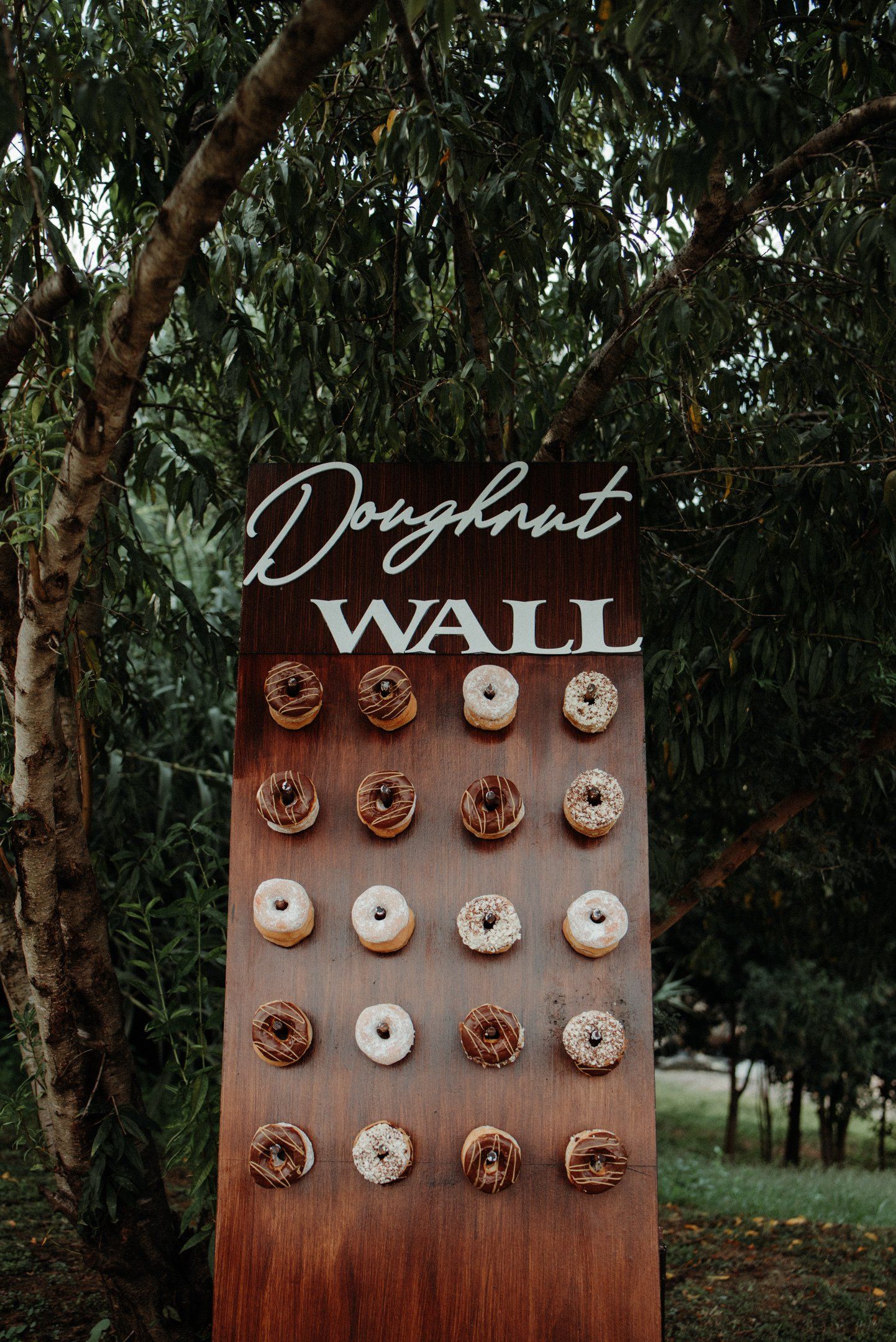 Fun Doughnut Wall Idea at Wedding in South Africa