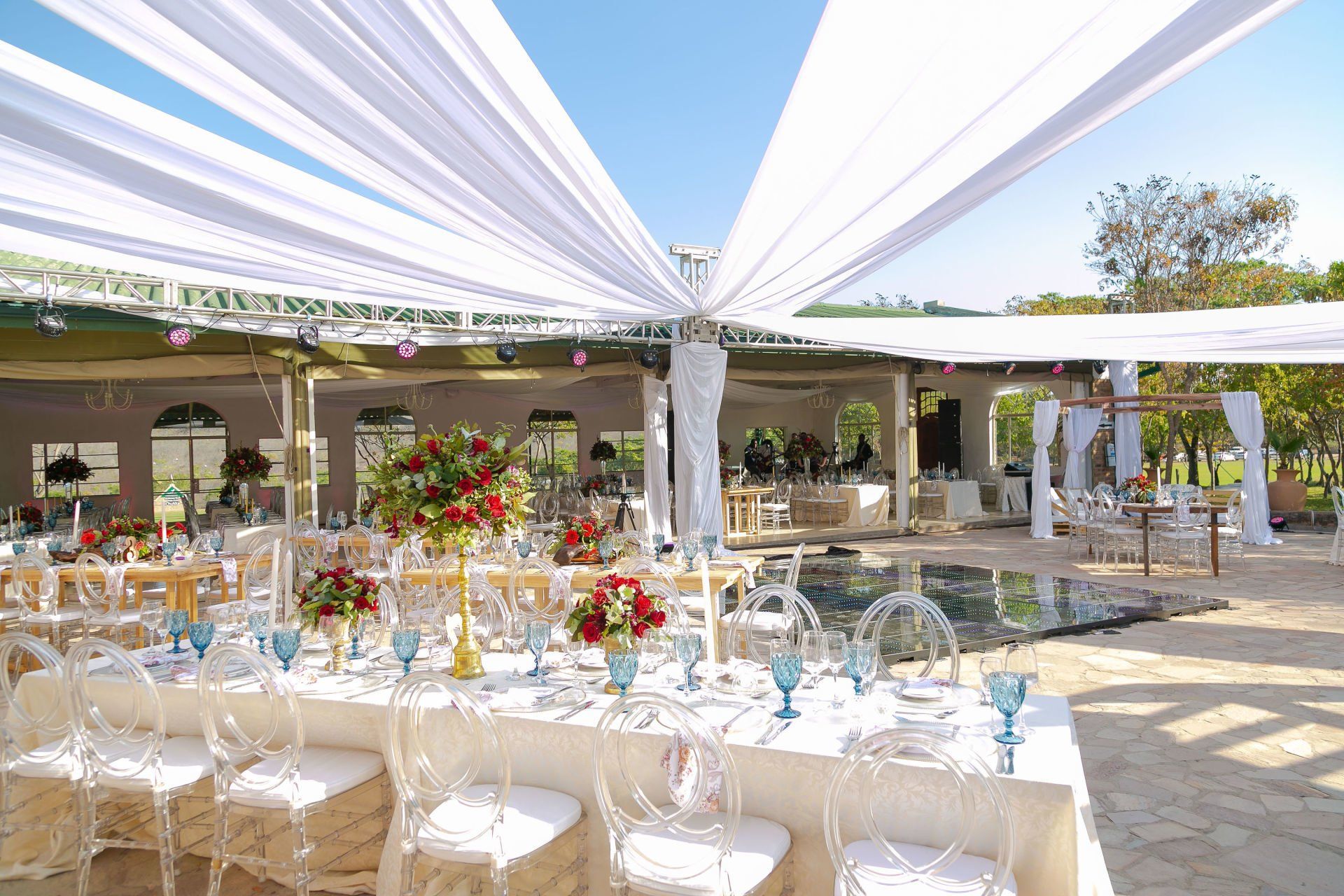 Wedding Event Styling at Summer Outdoor Ceremony in Zimbabwe