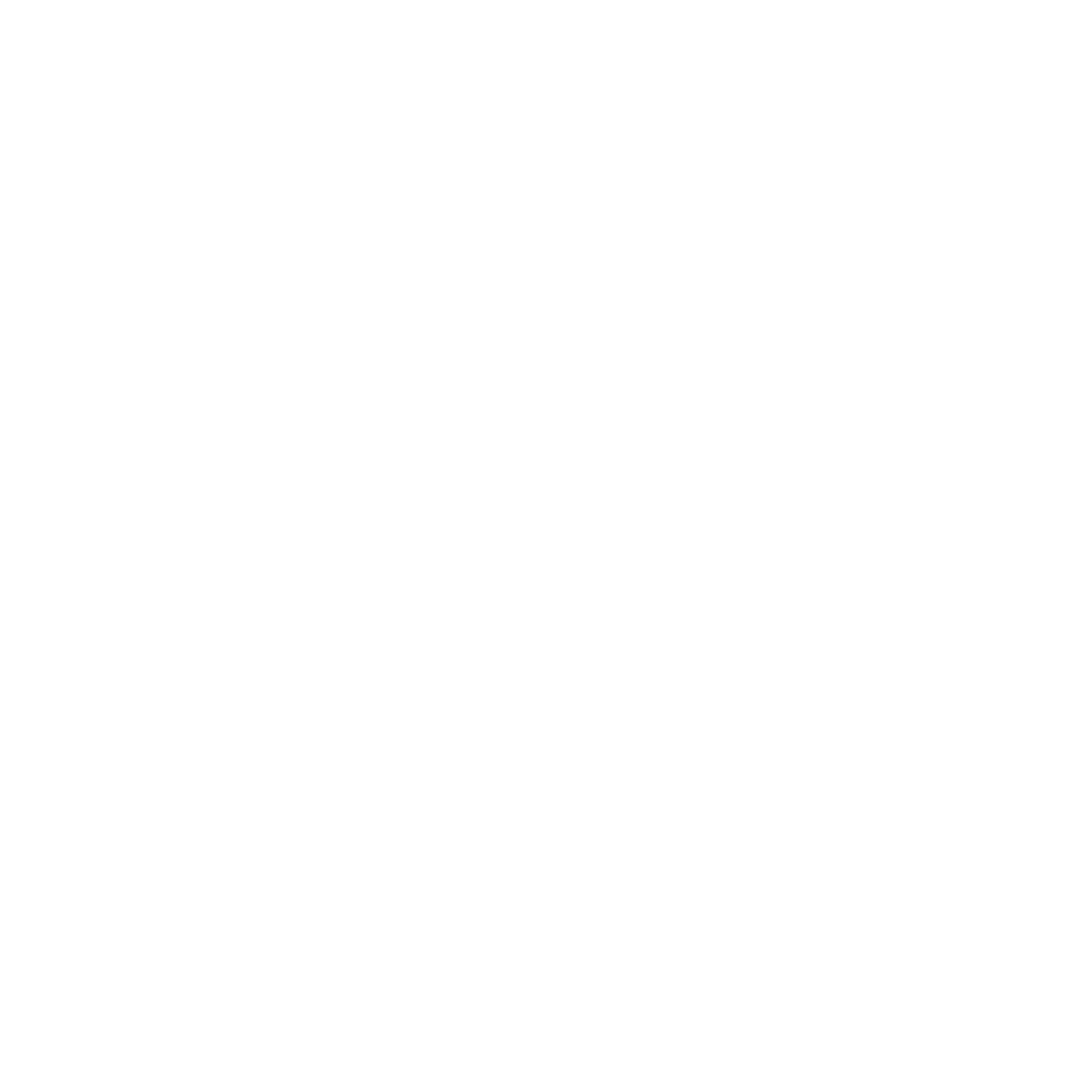 A white, thin-lined logo with two surfboards, the text ocean surf, and YORK BEACH COLLECTION inside a hexagonal frame.