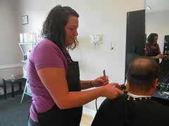 Man get hair cut — Hair Salon in Cranberry Township, PA