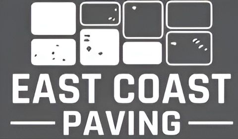 East Coast Paving logo: white paving stone graphic above the text "East Coast Paving" in white on a gray background.