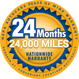 NAPA Warranty 24 Months 24,000 Miles | The Car Doctor