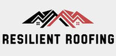 Logo: two overlapping roof silhouettes, one black, one red, above the text "RESILIENT ROOFING".