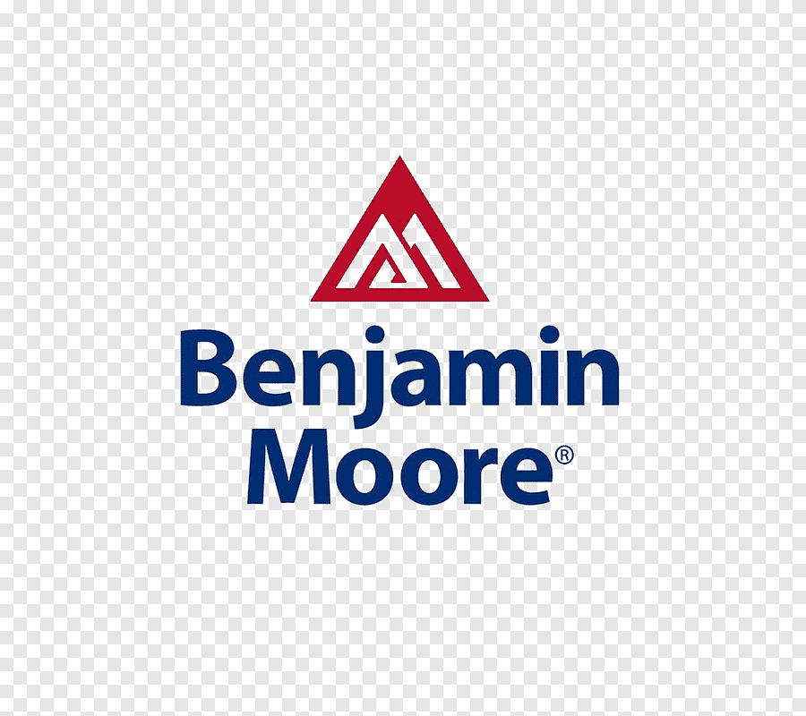 The benjamin moore logo is on a transparent background.