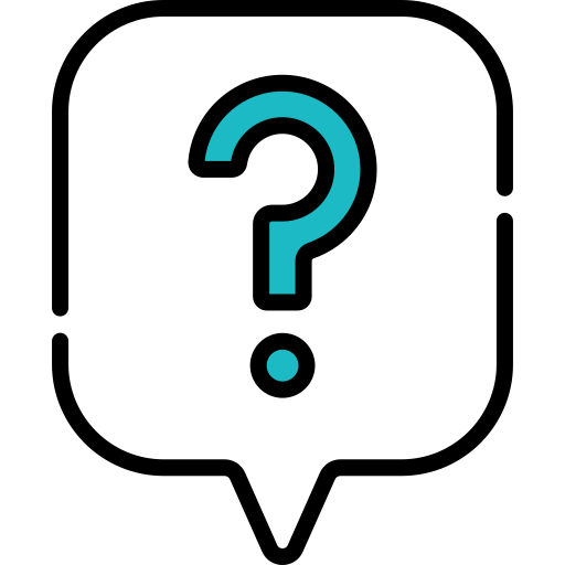 a question mark in a speech bubble free icon