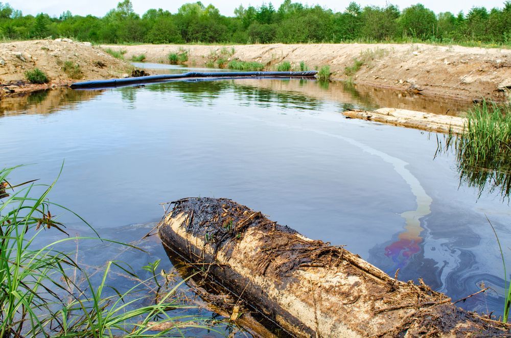 Oil Spill in a Body of Water — Raptor Waste Management In Tweed Heads, NSW