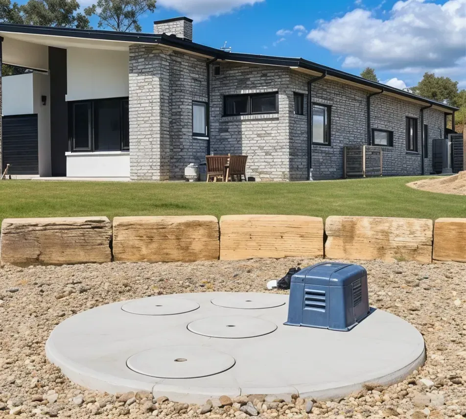 A Wastewater Treatment Plant With Large Circular Tanks — Raptor Waste Management In Mudgeeraba, QLD