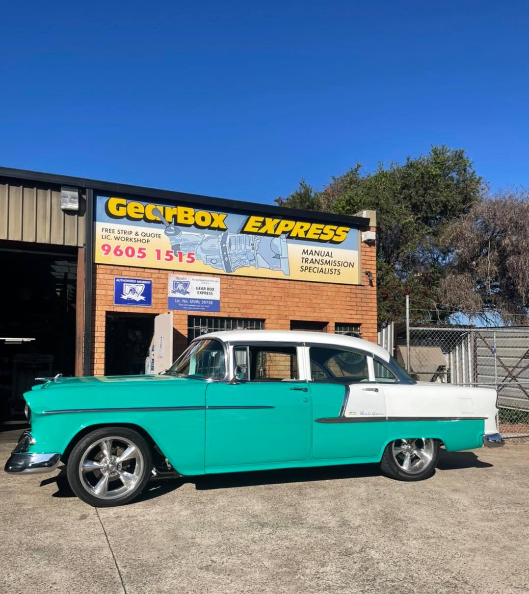 Green and white car | Ingleburn, NSW | Gearbox Express