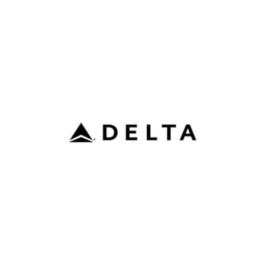 The delta logo is black and white on a white background.