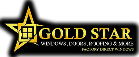 gold star windows doors roofing and more factory direct windows logo