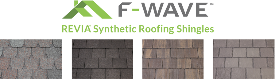 a f-wave synthetic roofing shingles advertisement
