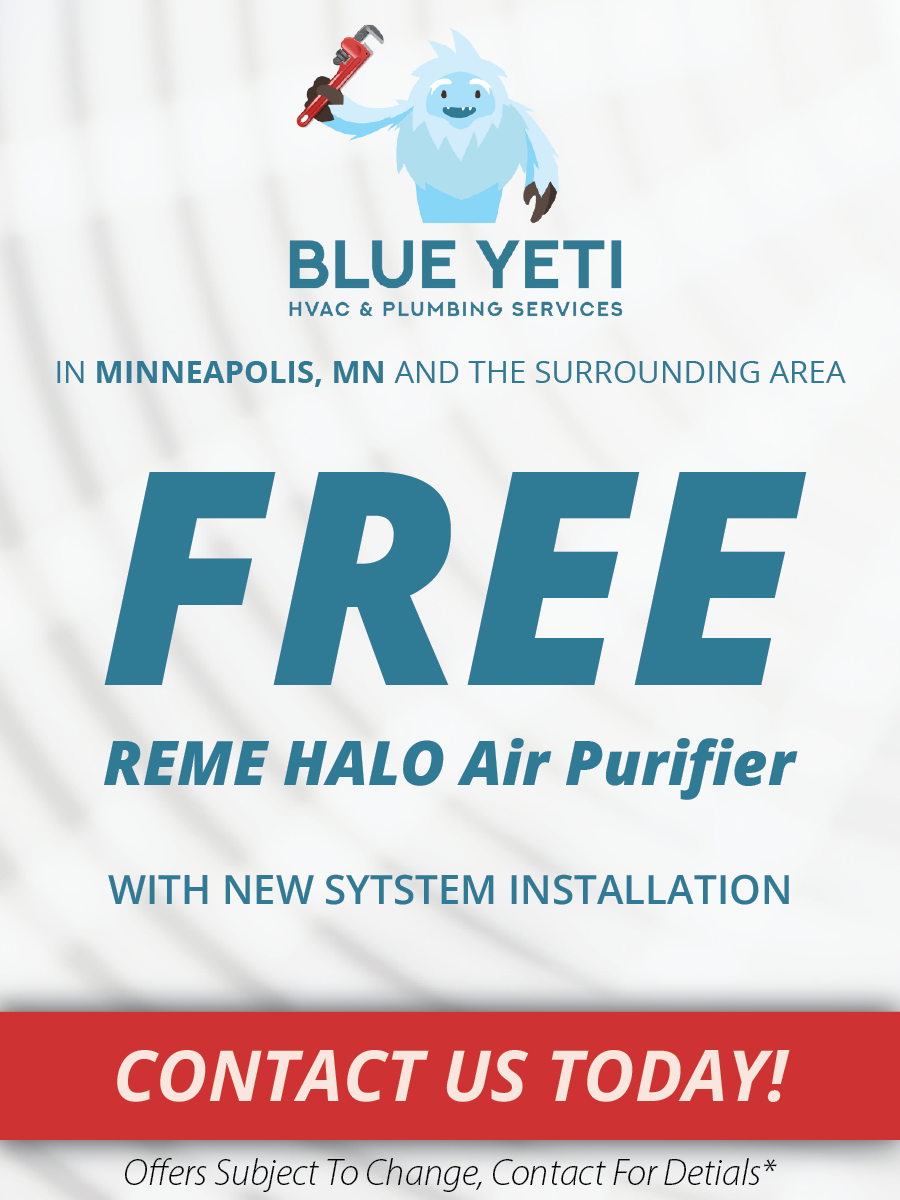 Minneapolis Blue Yeti HVAC Free Reme Halo Air Purifier