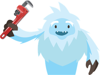 Blue Yeti HVAC Services Mascot