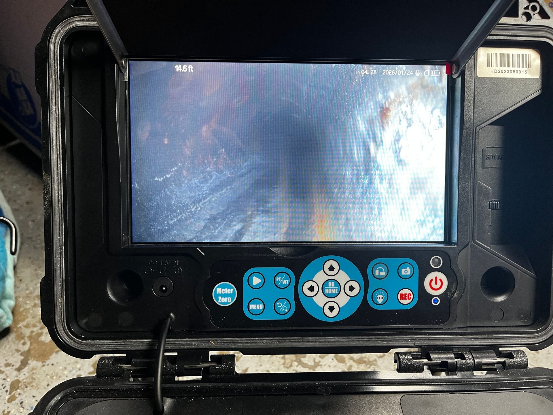 bathroom sink and toilet showing blue yeti services plumbing