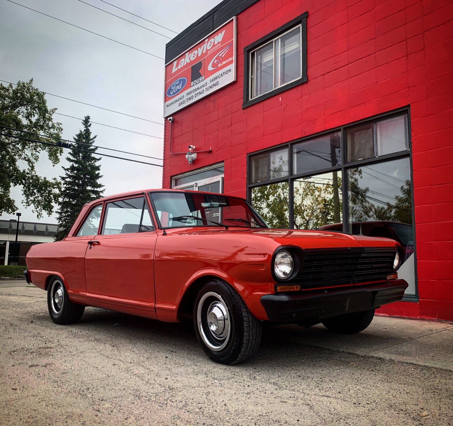 chevy nova waiting for service at lakeview automotive