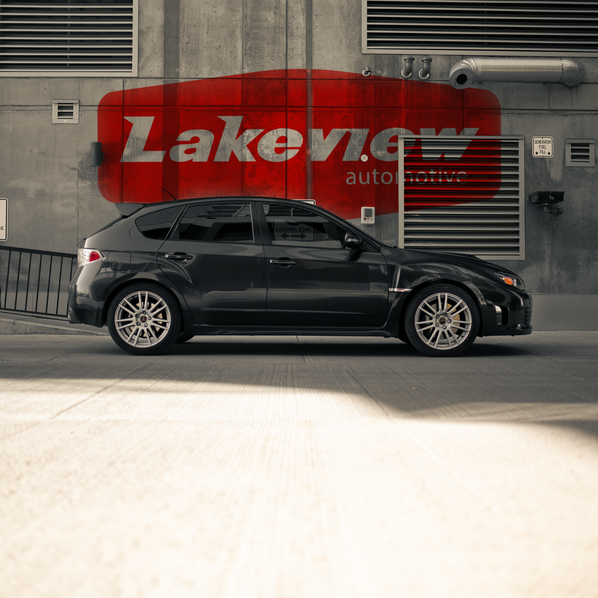 2009 Subaru WRX STI HATCH grey