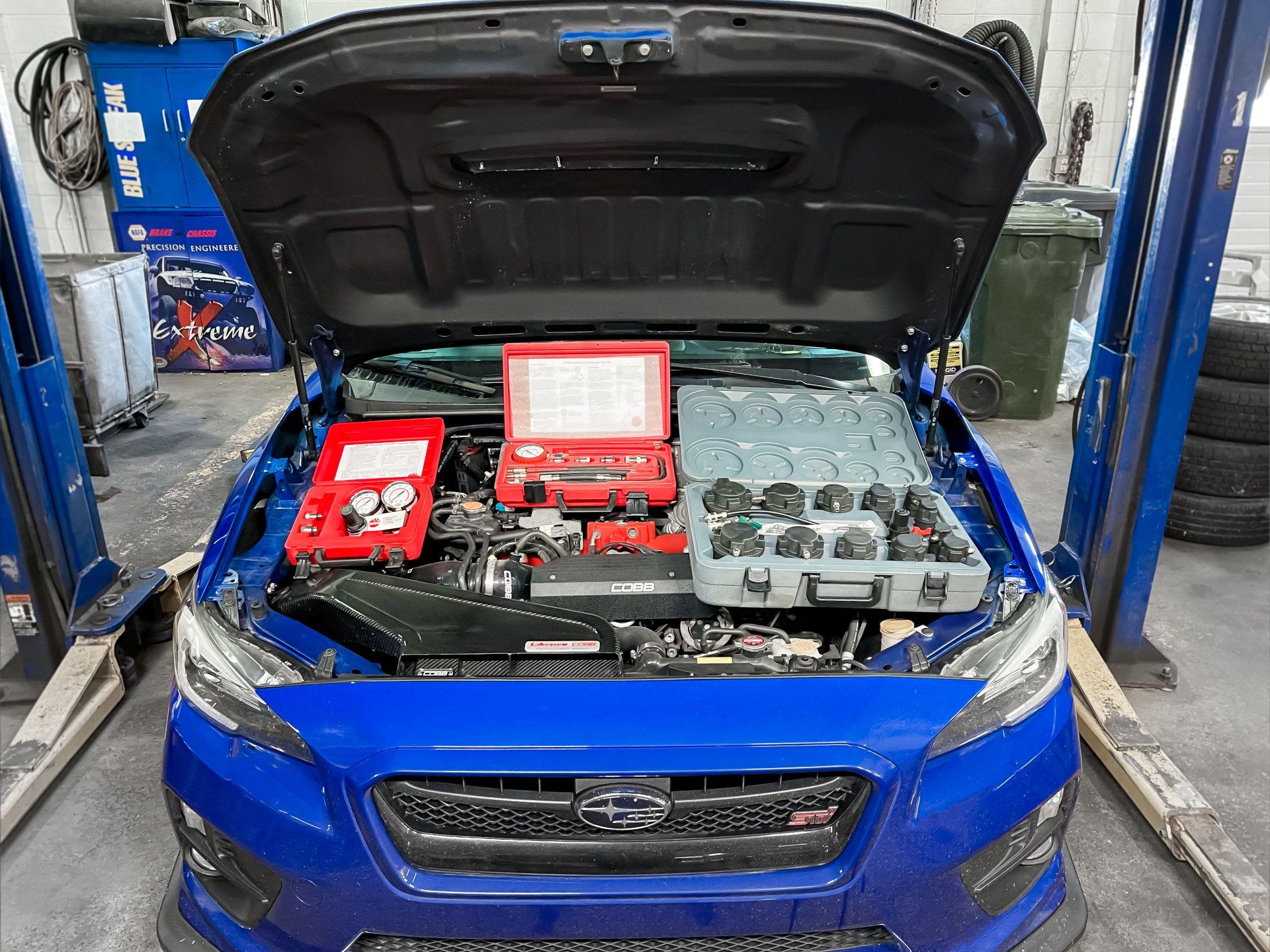 Subaru leakdown, compression and boostleak test (engine health assesment test)