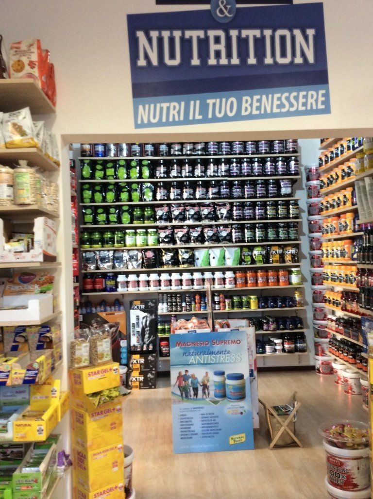 interni negozio di integratori