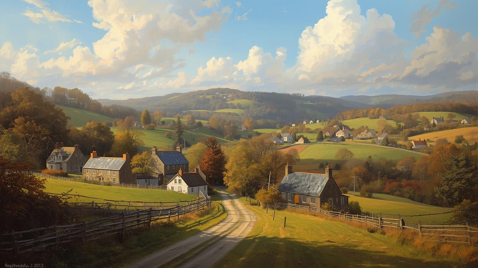 Rural countryside and historic homes in Canterbury, Connecticut with rolling hills and farmland.