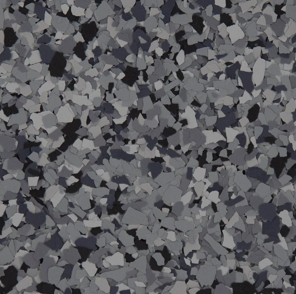 Nightfall epoxy flake chips.