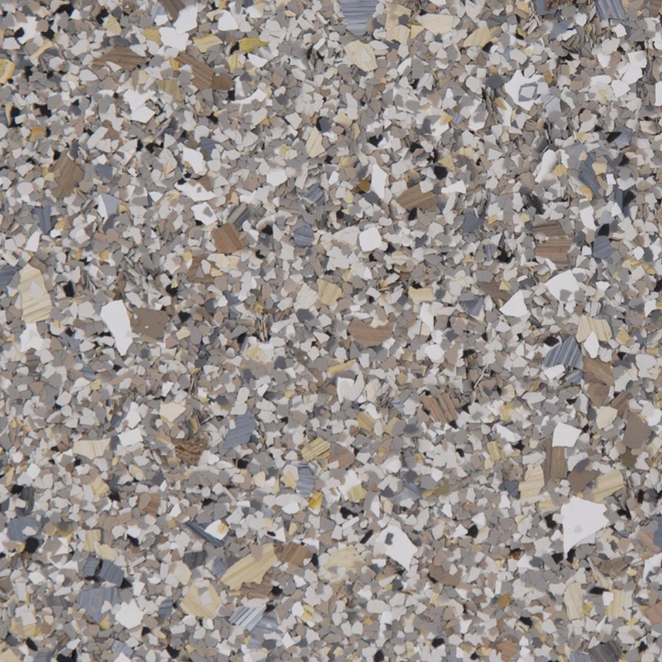 Platteville  epoxy flake chips.