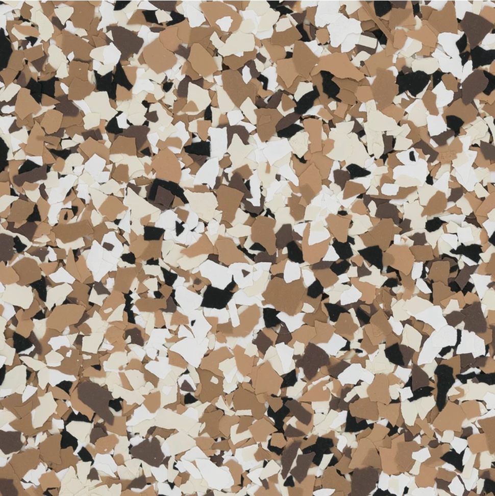 Bean epoxy flake chips.