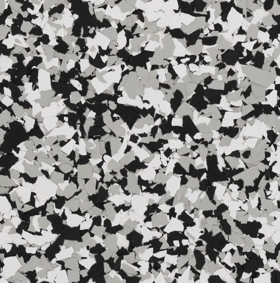 domino epoxy flake chips.
