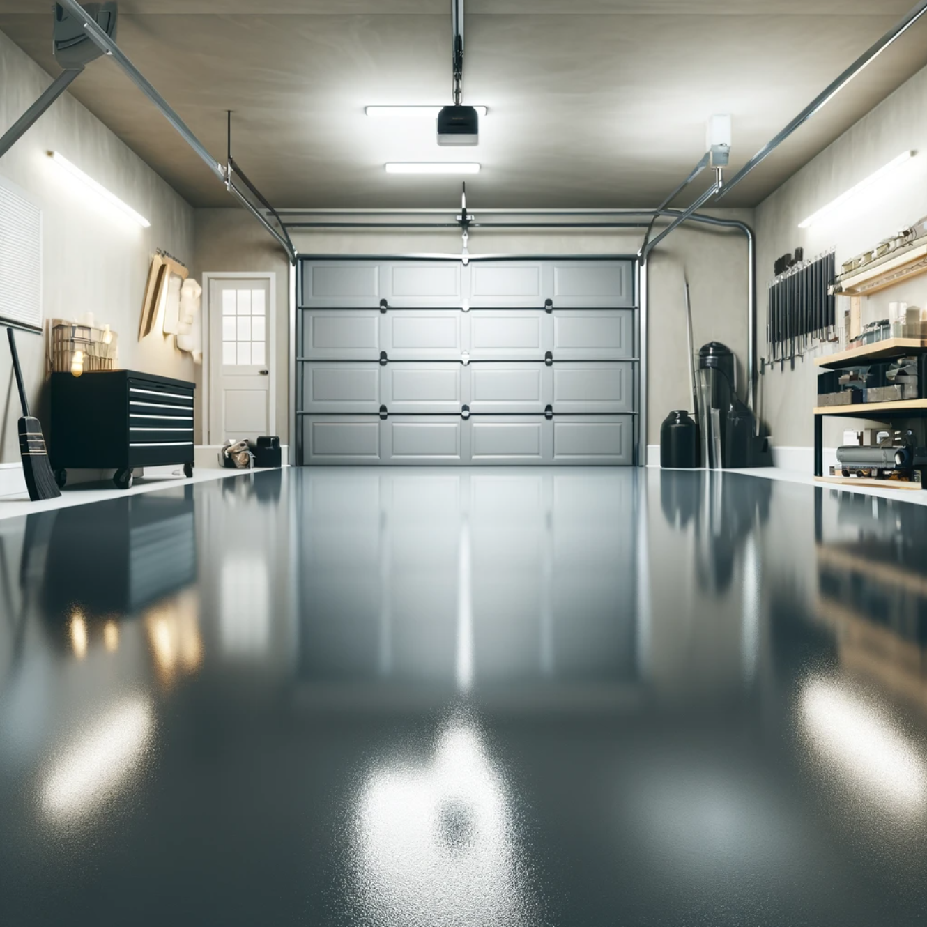 image of epoxy garage flooring