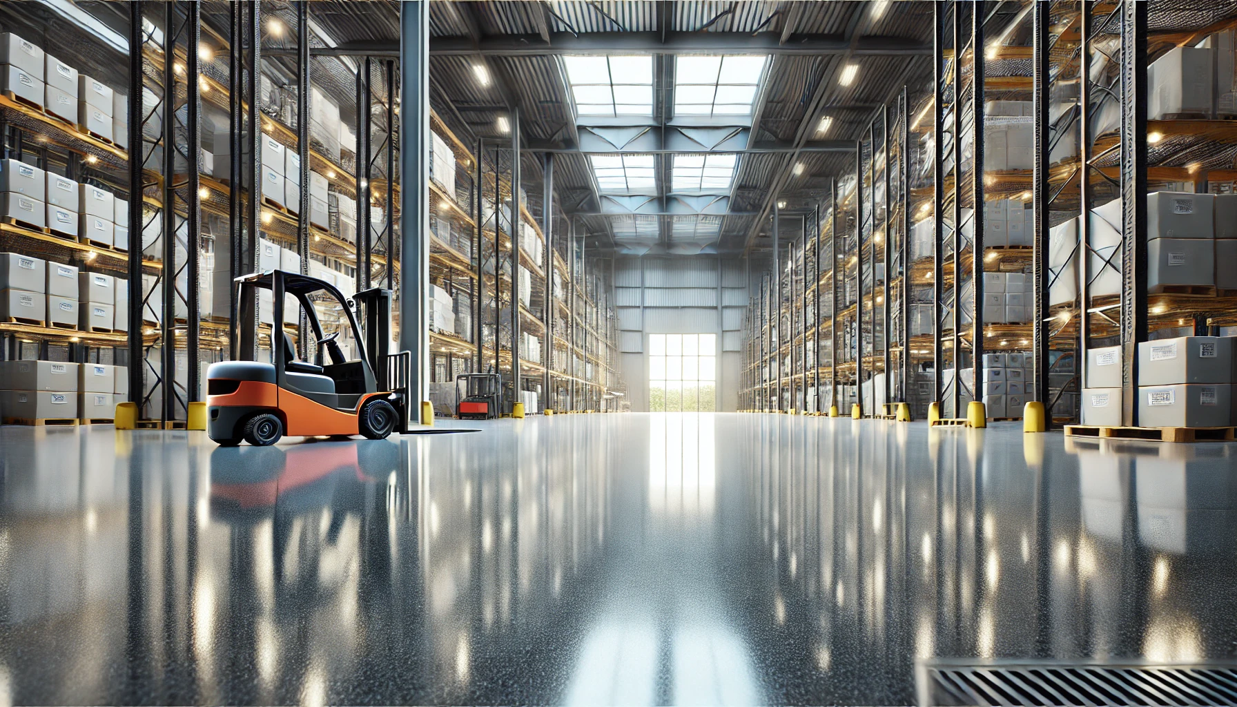 epoxy flooring in warehouses and manufacturing facilities