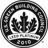 A black and white logo for the u.s. green building council.