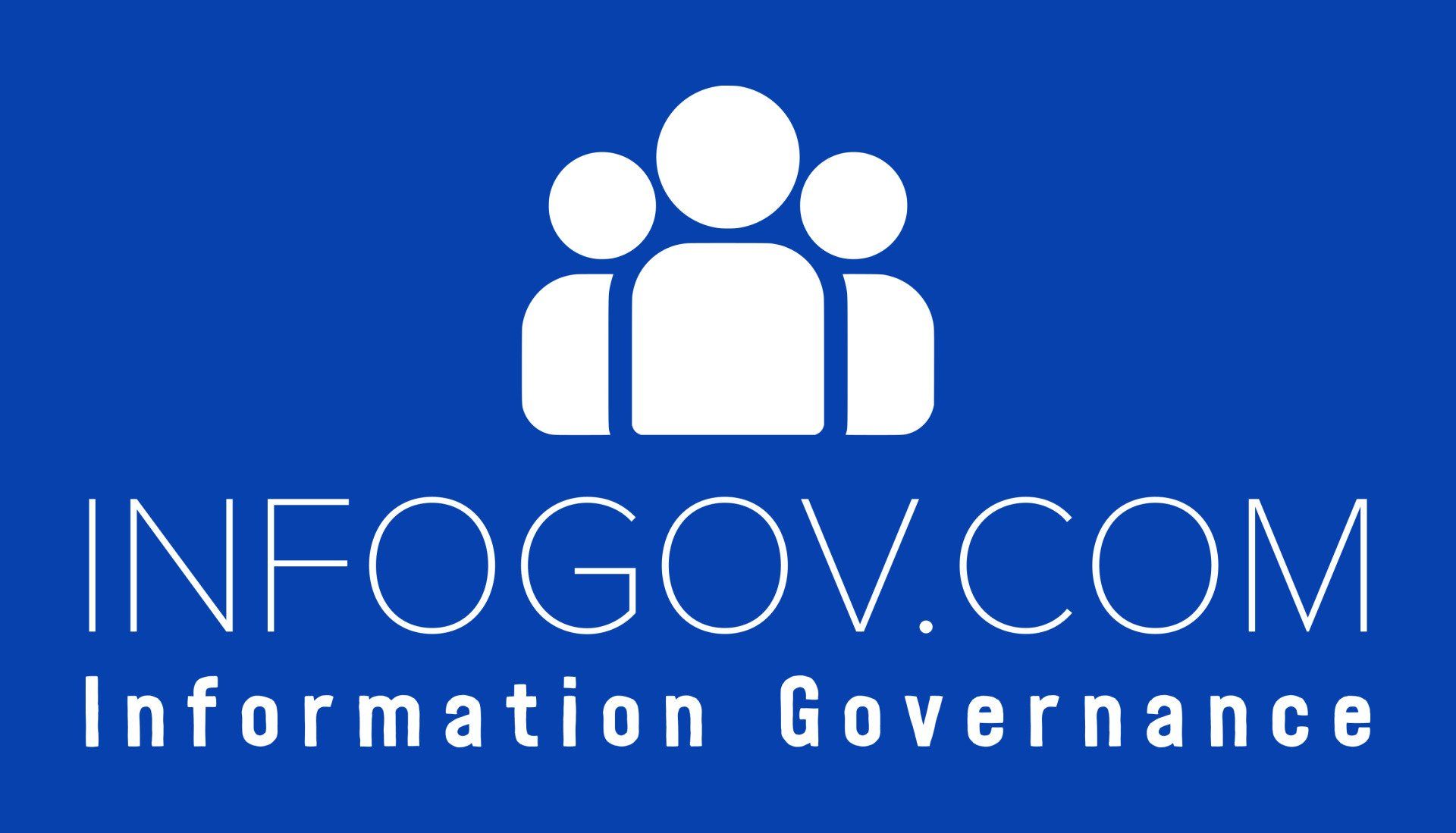 InfoGov.com White Logo Color Background