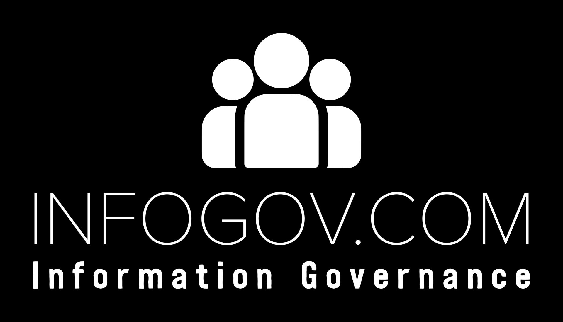 InfoGov.com White Logo Black Background