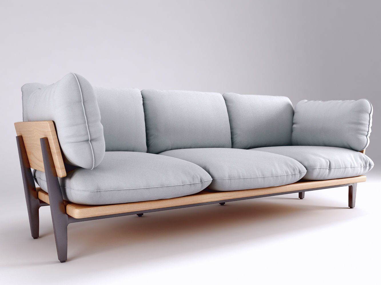 Диван Mr Floyd Sofa. Sofa 3d model. Furniture 3d models. Sofa back view.