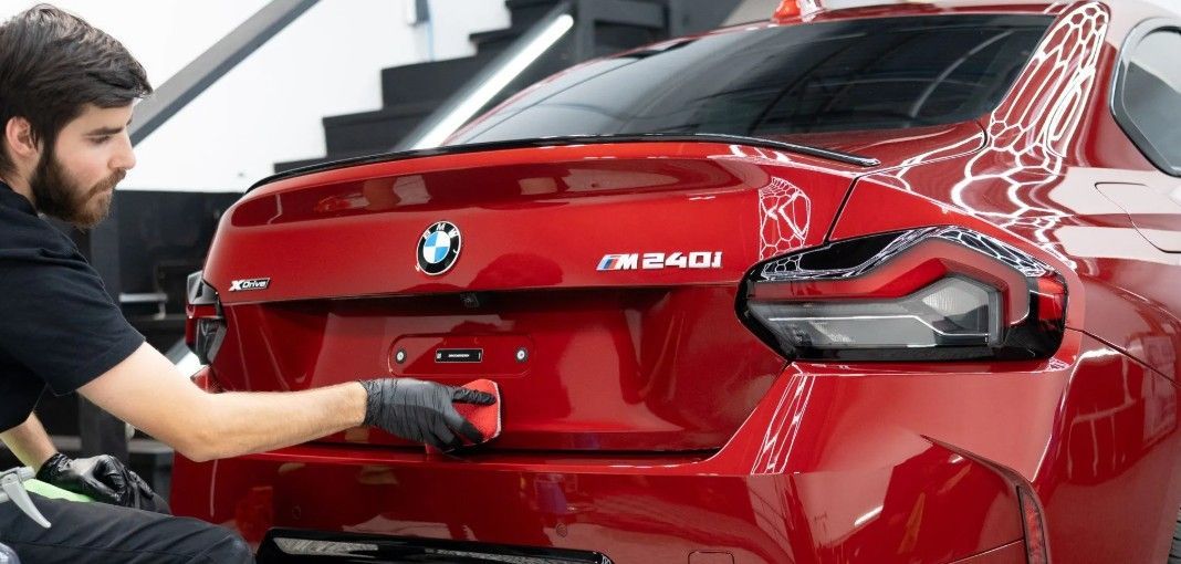ceramic coating is applied on curved edges