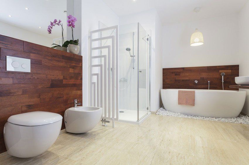 Wet room plumbing