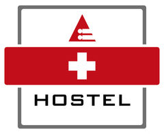 Das Logo der Hostel Klassifizierung zeigt ein Schweizerkreuz.