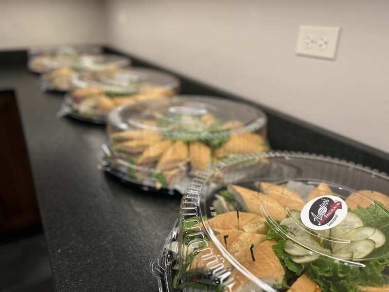 Exterior and interior photos of Hultgren Funeral Home and Cremation Center Carol Stream Location