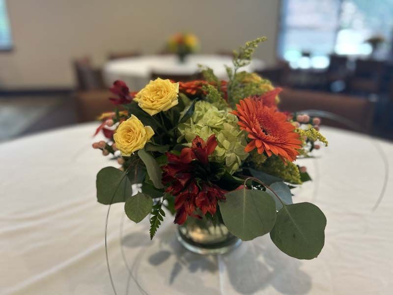 Exterior and interior photos of Hultgren Funeral Home and Cremation Center Carol Stream Location