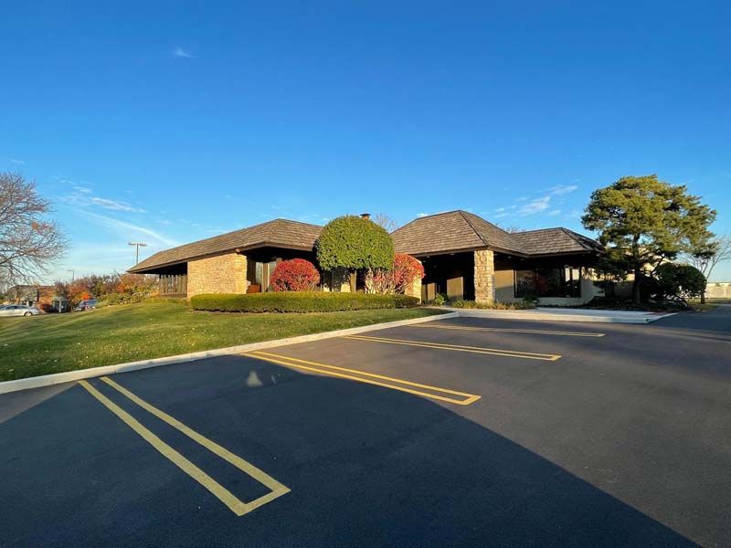 Exterior and interior photos of Hultgren Funeral Home and Cremation Center Carol Stream Location
