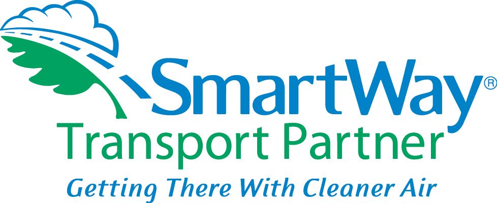 The logo for smartway transport partner getting there with cleaner air