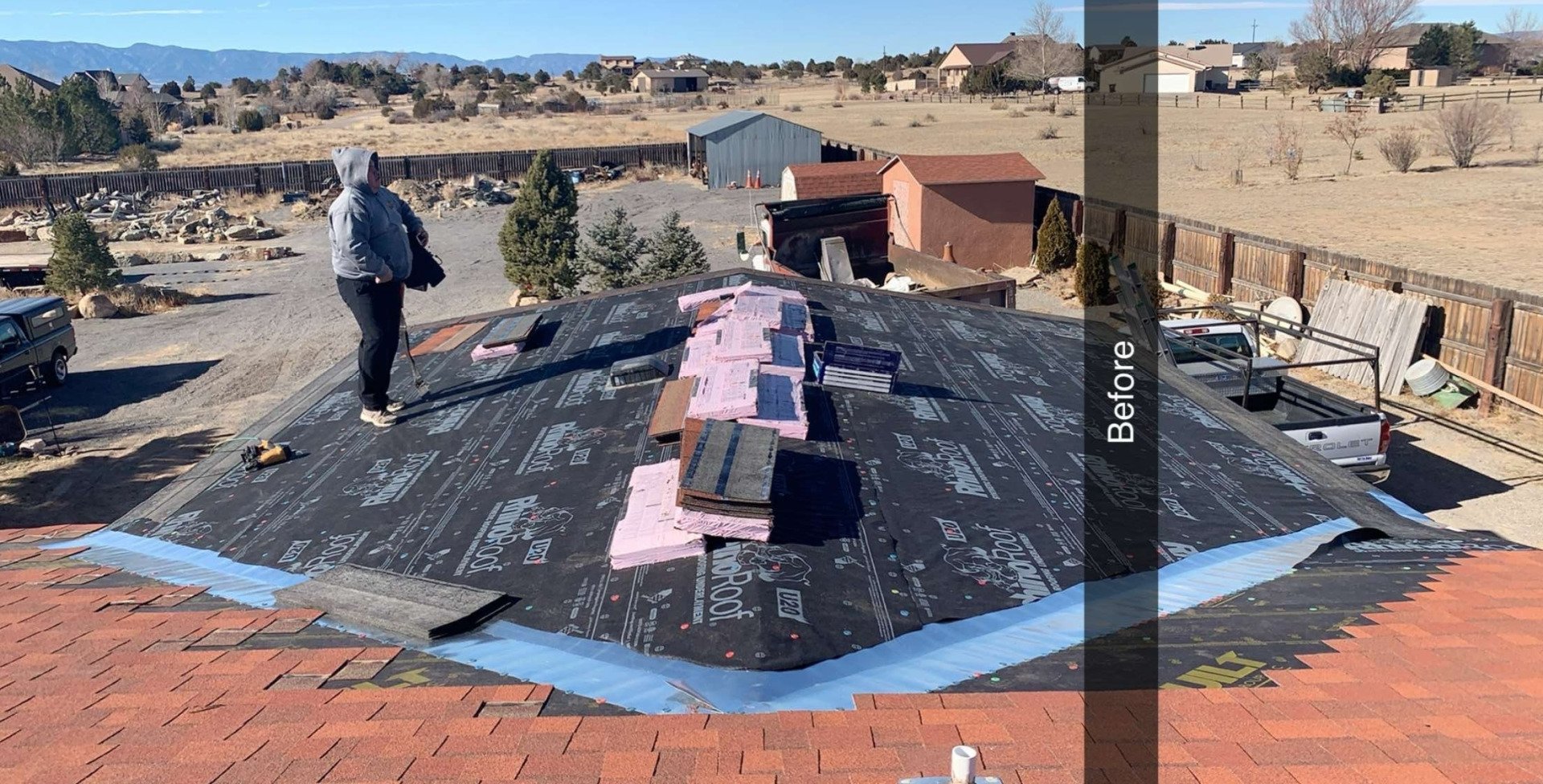 Before Roof Construction — Pueblo, CO — Miller Roofing LLC