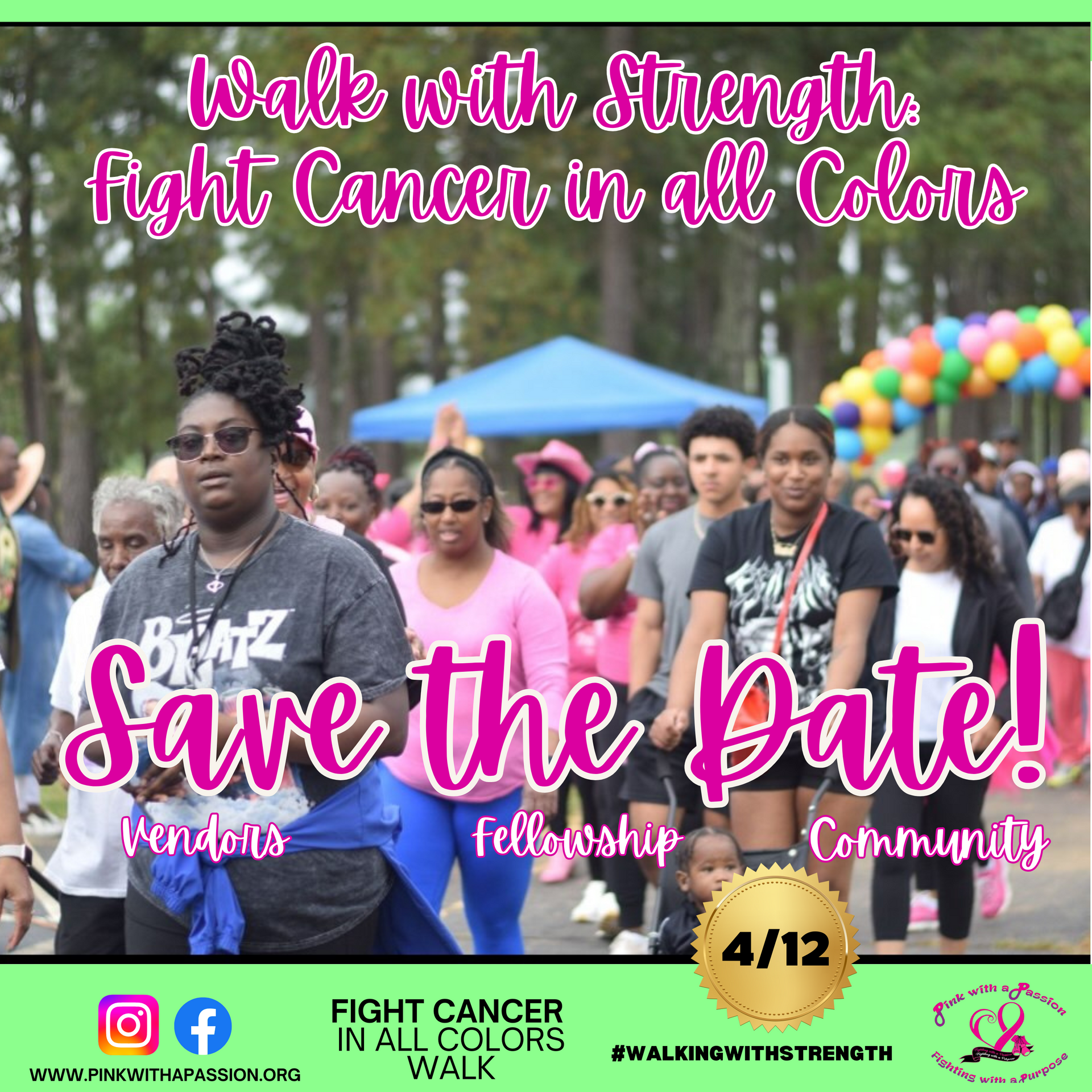 A group of people are walking down a street in a parade.