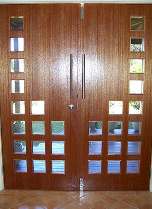 Brown Wood Door — Door Specialist in Wauchope, NSW