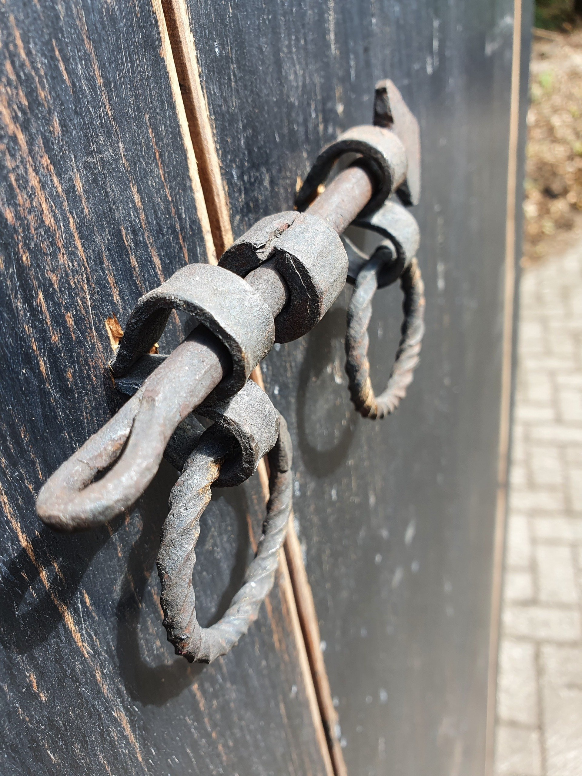 Dichte oude Chinese bruidskast zwart Elm hout