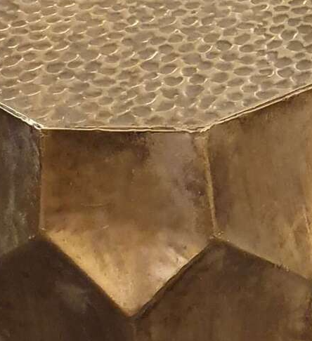 Bijzettafel ton metaal goud