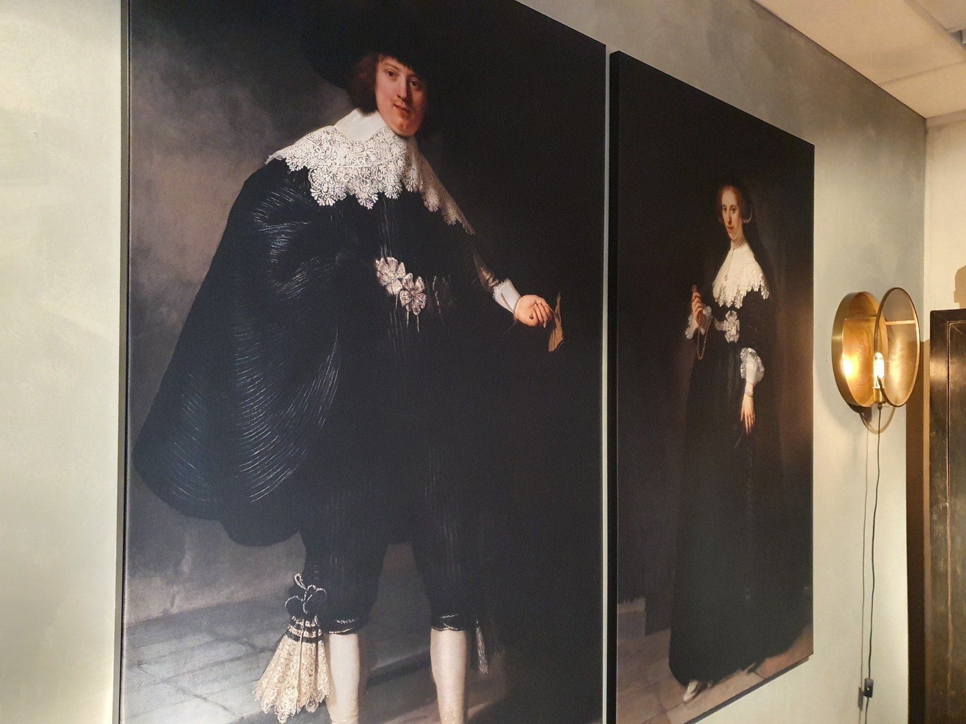 Canvas schilderij op doek met lijst metaal, marten & oopjen