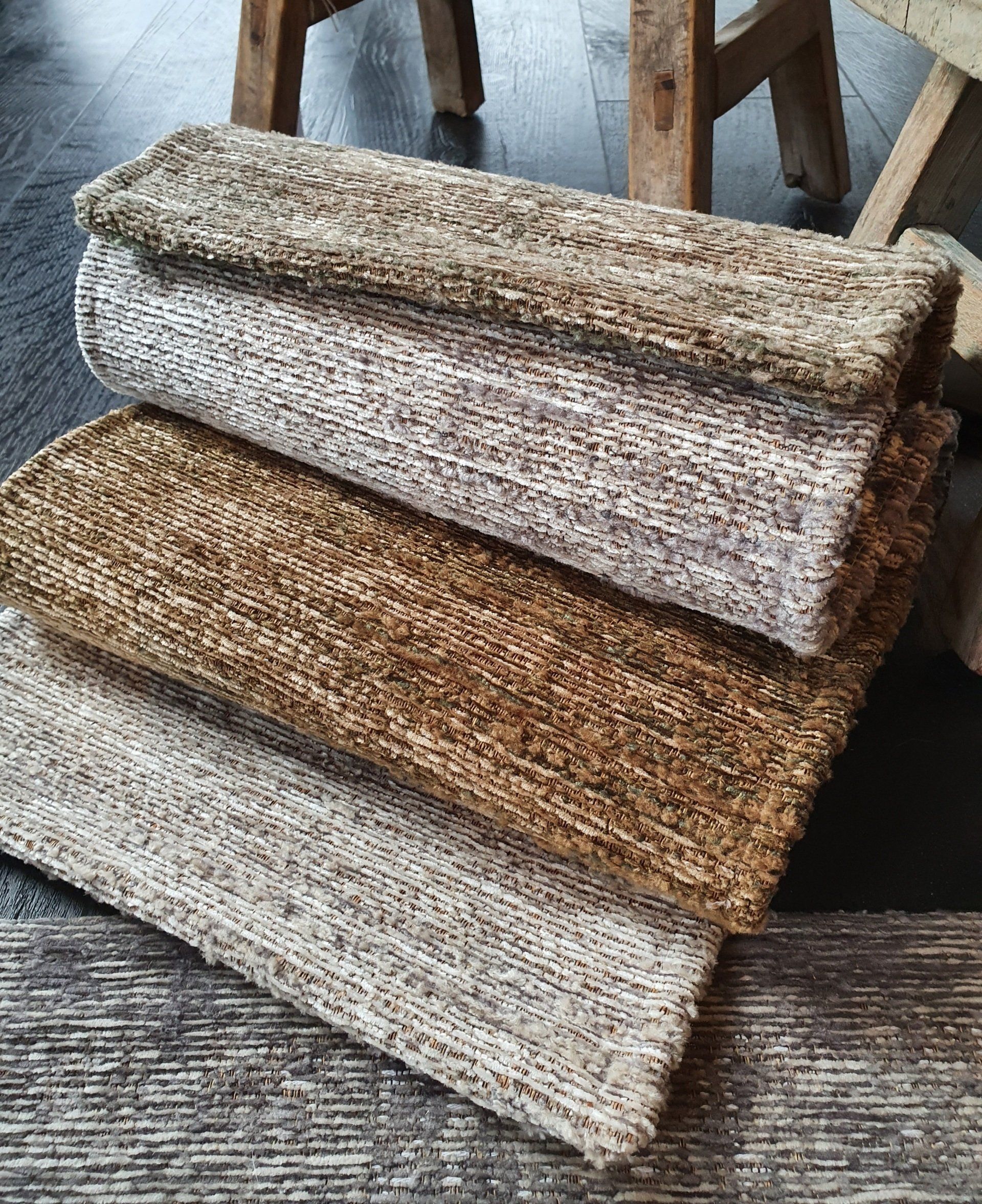 laagpolig vloerkleed gemêleerd laagpolig vloerkleed gemêleerd ecru beige cognac