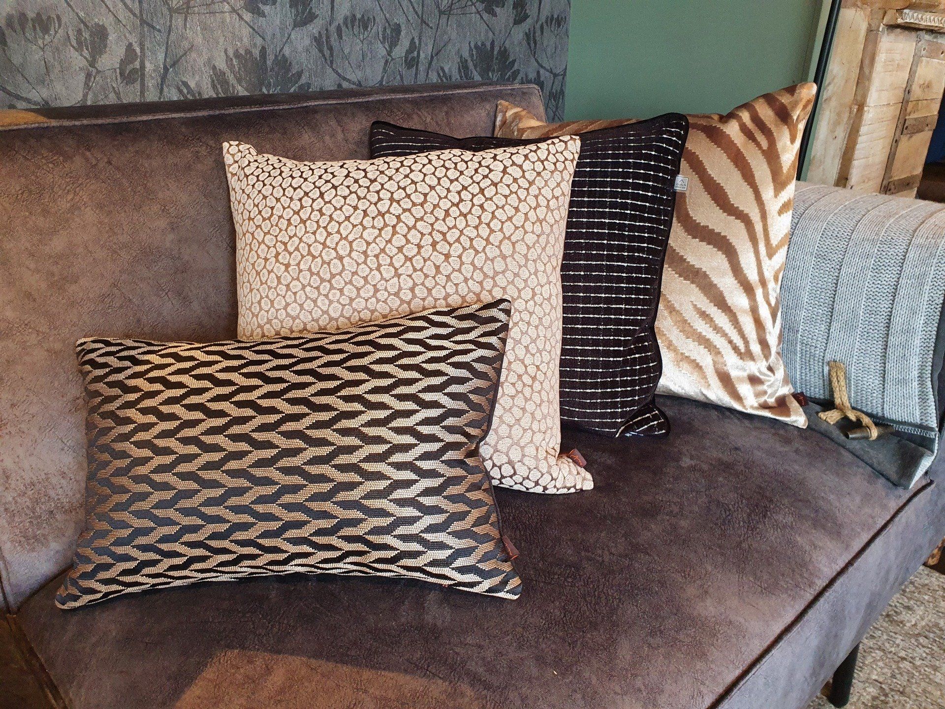 Sierkussens chique velours met motief ijsbrand