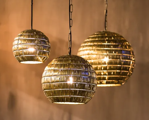 Hanglamp bol metaal zilver